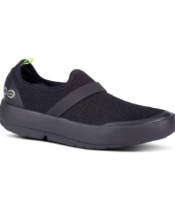 'OOFOS' Women's OOmg Low Slip On - Black / Black