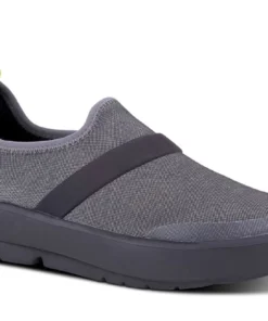 'OOFOS' Women's OOmg Fibre Low Slip On - Black / Grey