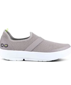 'OOFOS' Women's OOmg Low Slip On - White / Grey