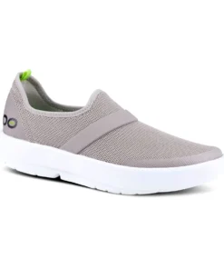 'OOFOS' Women's OOmg Low Slip On - White / Grey