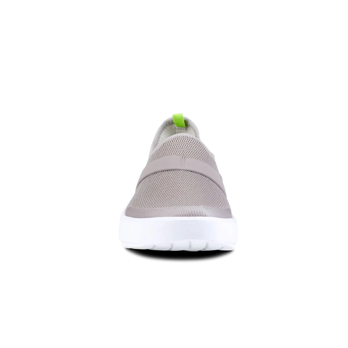 'OOFOS' Women's OOmg Low Slip On - White / Grey 7 'OOFOS' Women's OOmg Low Slip On - White / Grey