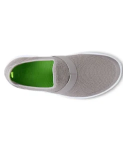 'OOFOS' Women's OOmg Low Slip On - White / Grey 11 'OOFOS' Women's OOmg Low Slip On - White / Grey