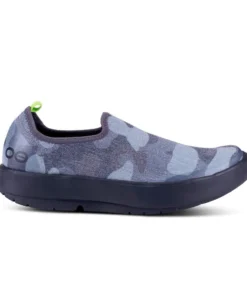 'OOFOS' Women's OOmg EeZee Low Shoe - Black / Grey Camo