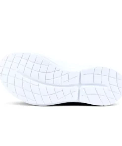 'OOFOS' Women's OOmg EeZee Low Shoe - White / Black 10 'OOFOS' Women's OOmg EeZee Low Shoe - White / Black