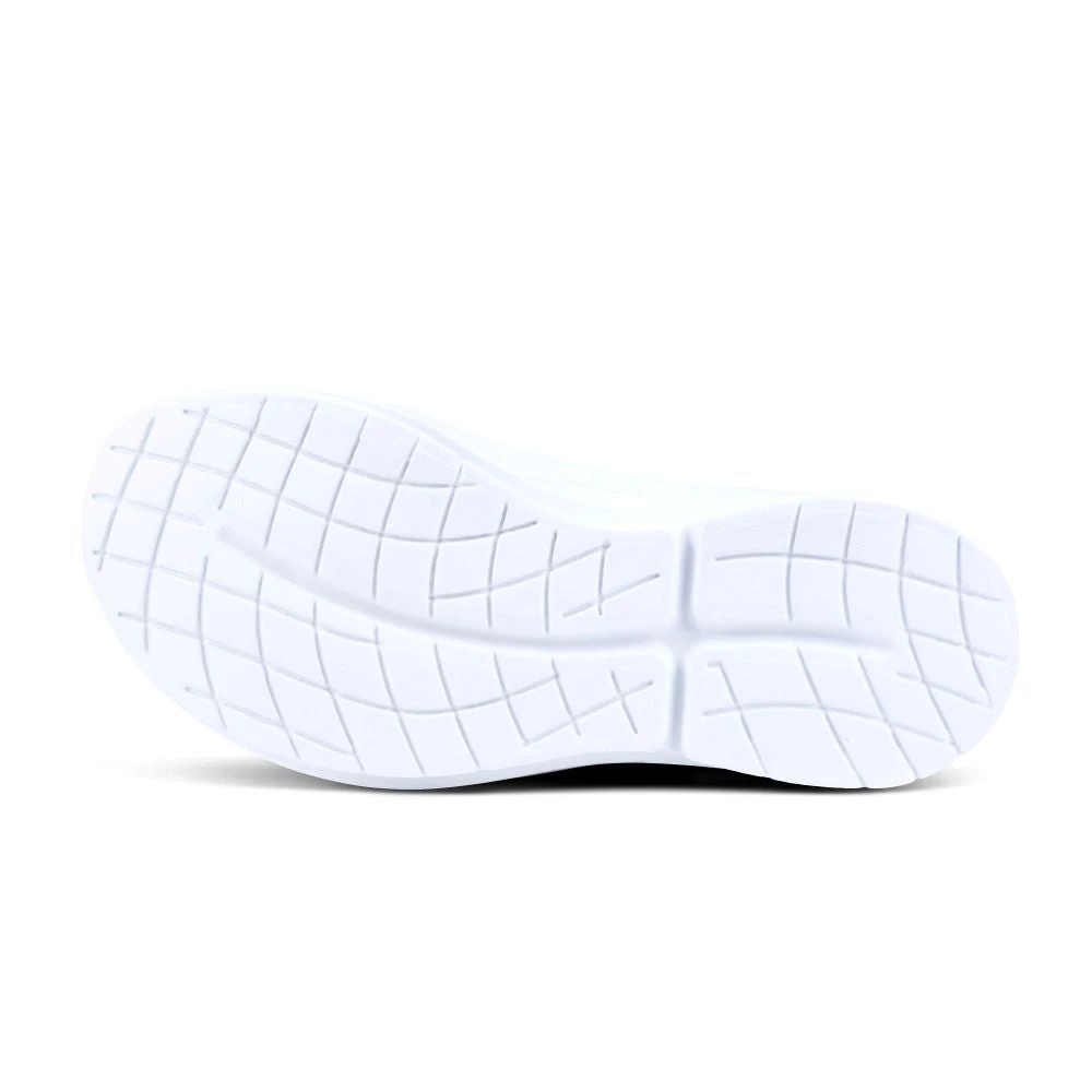'OOFOS' Women's OOmg EeZee Low Shoe - White / Black 5 'OOFOS' Women's OOmg EeZee Low Shoe - White / Black