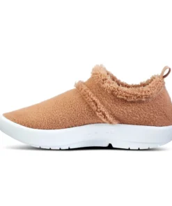 'OOFOS' Women's Oocoozie Low Shoe - White / Chestnut