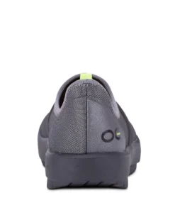 'OOFOS' Women's OOmg Fibre Low Slip On - Black / Grey 14 'OOFOS' Women's OOmg Fibre Low Slip On - Black / Grey