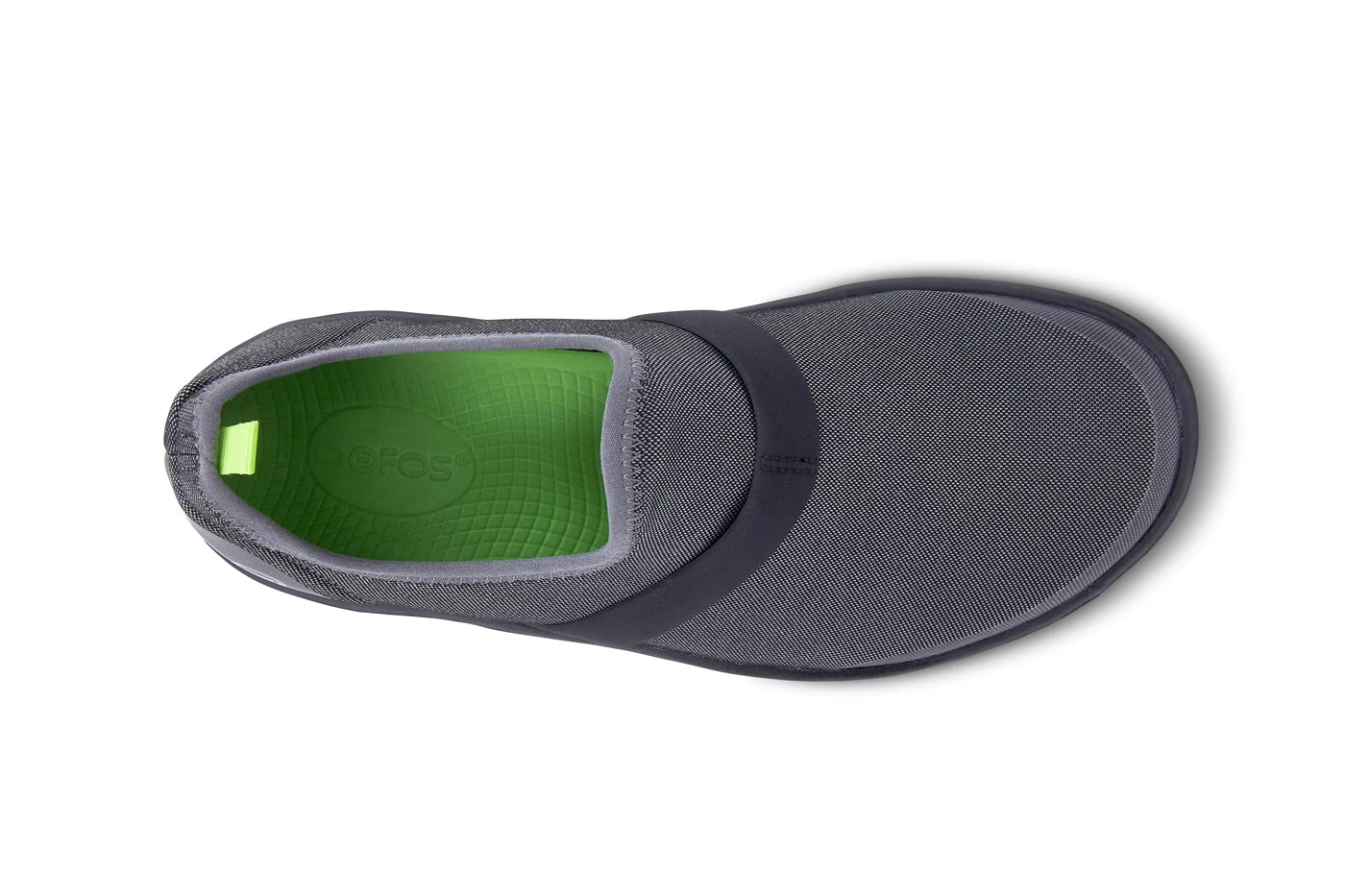 'OOFOS' Women's OOmg Fibre Low Slip On - Black / Grey 5 'OOFOS' Women's OOmg Fibre Low Slip On - Black / Grey