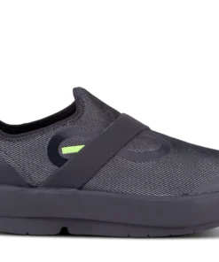 'OOFOS' Men's OOmg Fibre Low Slip On - Black / Grey