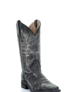 Corral Boot Co 'Corral' Women's 12" Embroidered Western - Black / Sand