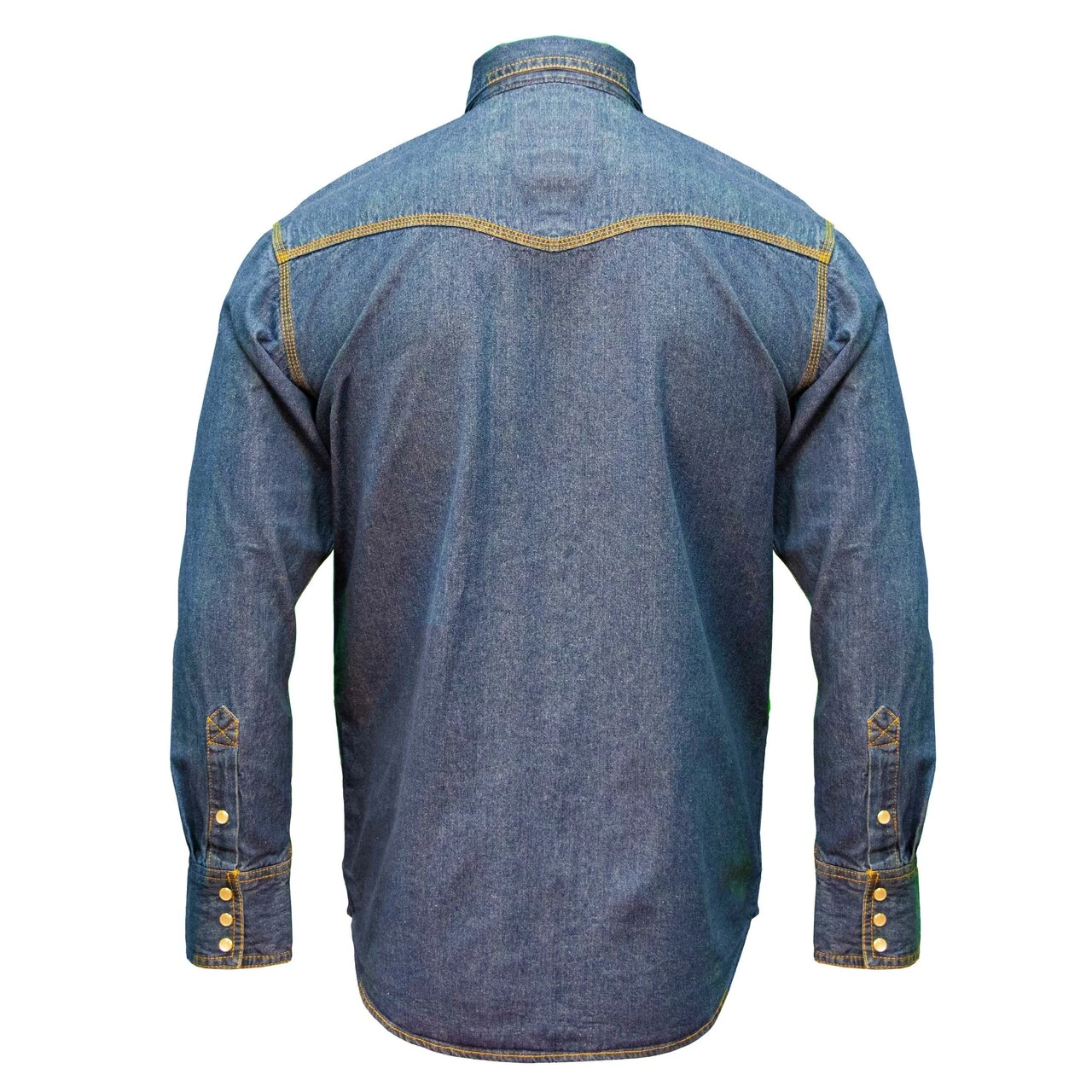 'Key' Men's Denim Western Snap Front - Indigo Denim Enzyme Wash 4 'Key' Men's Denim Western Snap Front - Indigo Denim Enzyme Wash