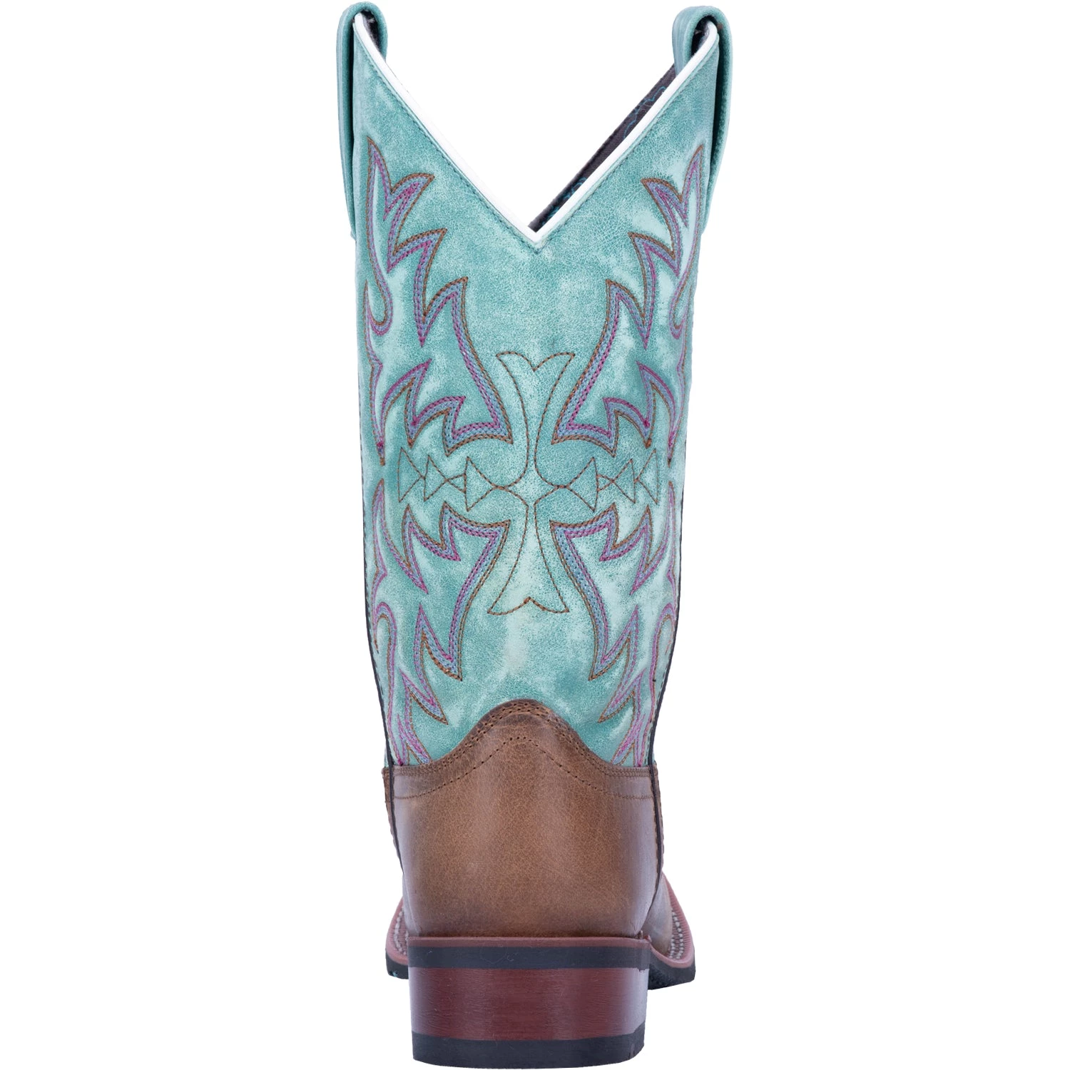 'Laredo' Women's 11" Anita Western Square Toe - Brown / Turquoise 7 'Laredo' Women's 11" Anita Western Square Toe - Brown / Turquoise