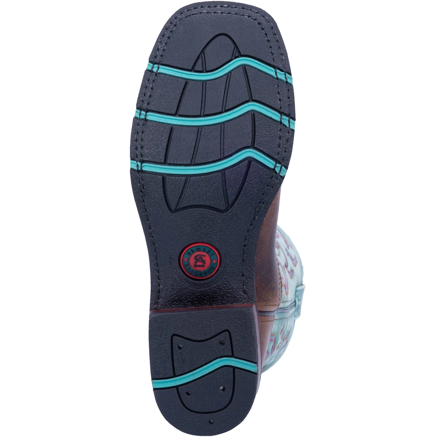 'Laredo' Women's 11" Anita Western Square Toe - Brown / Turquoise 5 'Laredo' Women's 11" Anita Western Square Toe - Brown / Turquoise