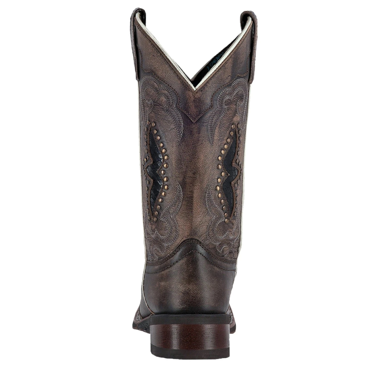 'Laredo' Women's 11" Spellbound Western Square Toe - Blacktan 7 'Laredo' Women's 11" Spellbound Western Square Toe - Blacktan