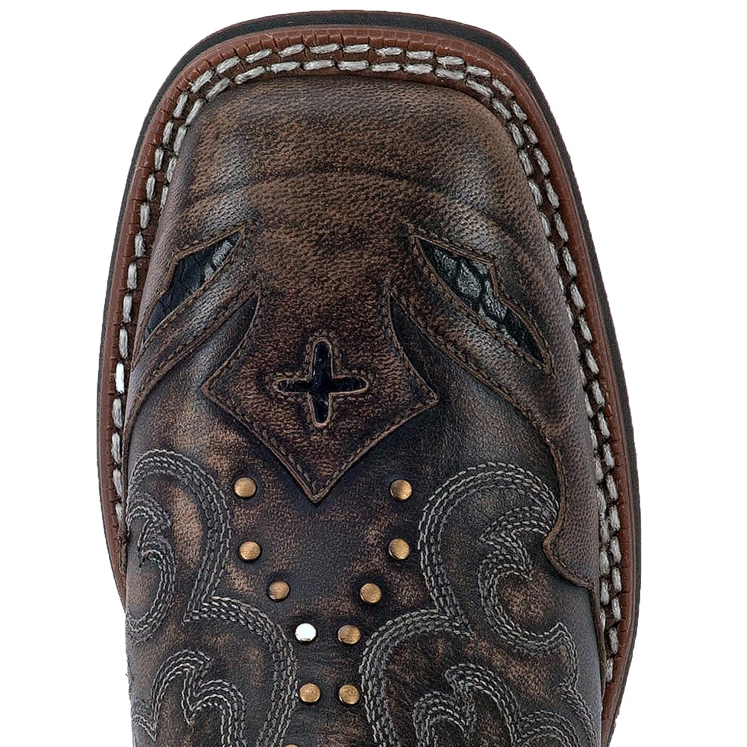 'Laredo' Women's 11" Spellbound Western Square Toe - Blacktan 4 'Laredo' Women's 11" Spellbound Western Square Toe - Blacktan