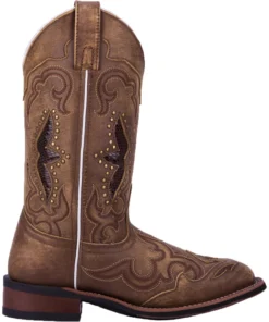 'Laredo' Women's 11" Spellbound Western Square Toe - Tan