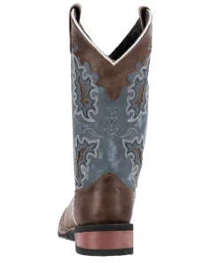'Laredo' Women's 11" Isla Western Square Toe - Tan / Blue Denim 12 'Laredo' Women's 11