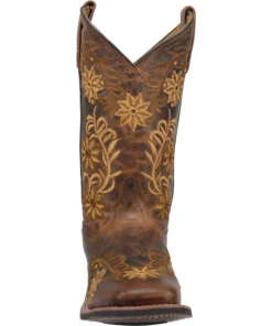 'Laredo' Women's 11" Secret Garden Western Square Toe - Brown 11 'Laredo' Women's 11