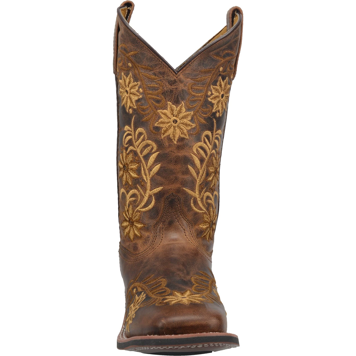 'Laredo' Women's 11" Secret Garden Western Square Toe - Brown 6 'Laredo' Women's 11" Secret Garden Western Square Toe - Brown