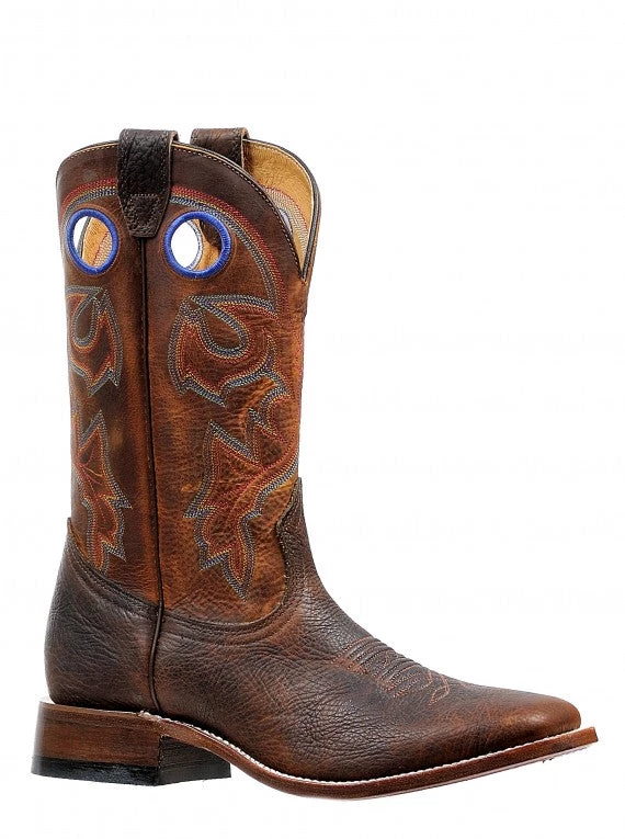 'Boulet' Men's Shrunken Old Town Wide Square Cowboy - Bison Brown 3 'Boulet' Men's Shrunken Old Town Wide Square Cowboy - Bison Brown