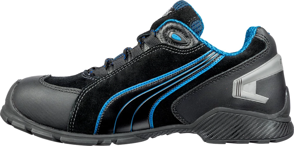 'Puma' Men's Rio Low ESD Safety Toe - Black / Blue 4 'Puma' Men's Rio Low ESD Safety Toe - Black / Blue
