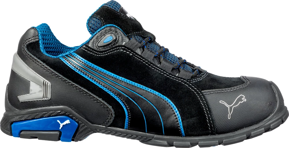 'Puma' Men's Rio Low ESD Safety Toe - Black / Blue 5 'Puma' Men's Rio Low ESD Safety Toe - Black / Blue