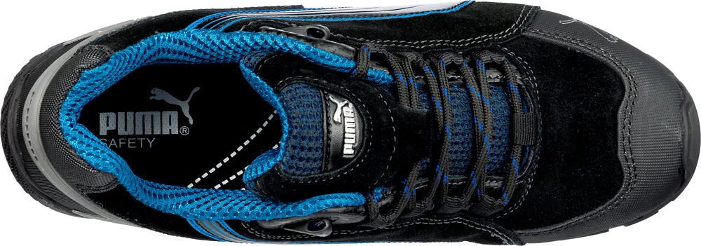 'Puma' Men's Rio Low ESD Safety Toe - Black / Blue 7 'Puma' Men's Rio Low ESD Safety Toe - Black / Blue