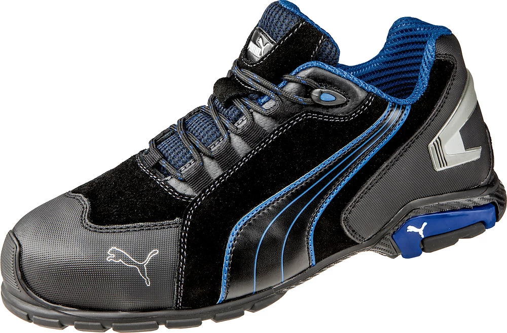 'Puma' Men's Rio Low ESD Safety Toe - Black / Blue 3 'Puma' Men's Rio Low ESD Safety Toe - Black / Blue