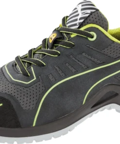 'Puma' Women's Fuse TC Low ESD Steel Toe - Black / Lime Green