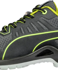 'Puma' Women's Fuse TC Low ESD Steel Toe - Black / Lime Green