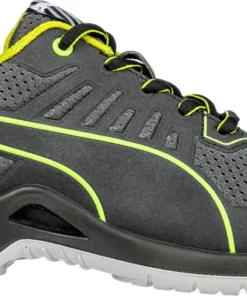 'Puma' Women's Fuse TC Low ESD Steel Toe - Black / Lime Green