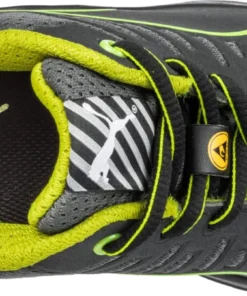 'Puma' Women's Fuse TC Low ESD Steel Toe - Black / Lime Green