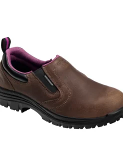 'Avenger' Women's EH WP Comp Toe Slip On - Full Grain Brown