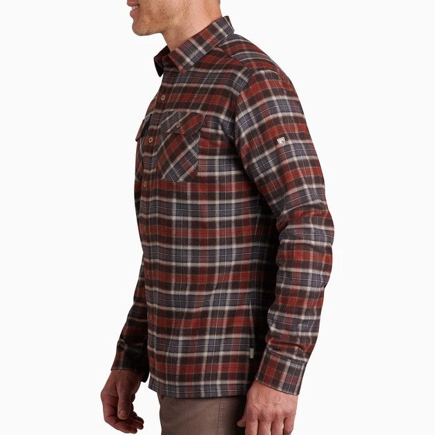 'Kuhl' Men's Dillingr Flannel Shirt - Redwood 5 'Kuhl' Men's Dillingr Flannel Shirt - Redwood