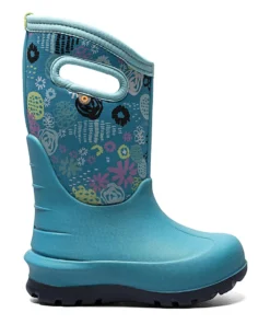 Kids 'BOGS' Youth Neo Classic Garden Party - Teal Multi