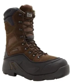 'Rocky' Men's BlizzardStalker 1200GR Insulated WP Steel Toe - Brown / Black