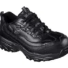 'Skechers' Women's D'Lite Slip Resistant-Pooler Alloy Toe Shoe - Black