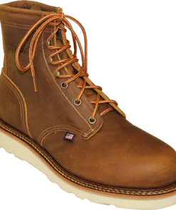 Abilene Boot Co. 'Silverado' Men's 6" Lumberjack Wedge Sole Soft Toe - Tan / Brown