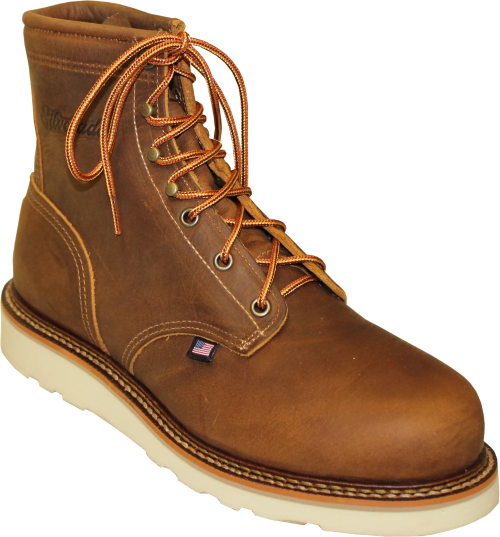 Abilene Boot Co. 'Silverado' Men's 6" Lumberjack Wedge Sole Soft Toe - Tan / Brown 4 Abilene Boot Co. 'Silverado' Men's 6" Lumberjack Wedge Sole Soft Toe - Tan / Brown