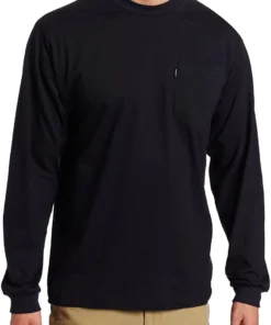 'KEY' Men's Heavyweight Pocket T-Shirt - Black