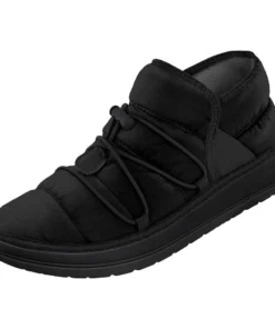 'Northside' Women's Rainier Mid Camp Slipper - Black / Grey