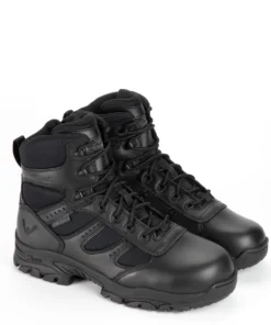 'Thorogood' Men's 6" Deuce WP Tactical Side Zip Soft Toe - Black