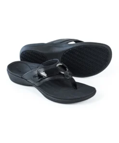 'Powerstep' Women's ArchWear™ Sandal - Black