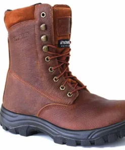 'Work Zone' Men's 8" 200GR EH WP Steel Toe - Brown
