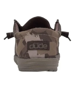 'Hey Dude' Men's Wally Funk Wool - Dark Brown Camo