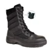 'Work Zone' Men's 8" Side Zip Tactical EH Soft Toe - Black