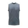 'KEY' Men's Blended Sleeveless Pocket Tee - Faded Denim