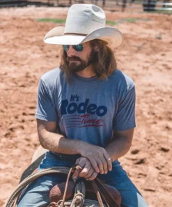 'Dale Brisby' Fast Track Rodeo Time T-Shirt - Grey Men