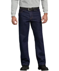 Men 'Dickies' Regular Straight Fit 5 Pocket Denim - Stonewashed Indigo Blue