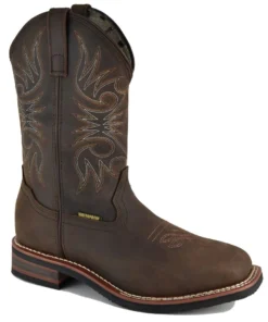 'Work Zone' Men's 10" Western WP Comp Toe - Brown